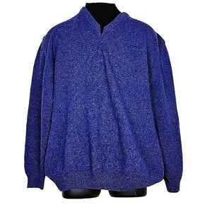 Vintage Wool Blend Sweater by Fargo Mining & Supply Blue Heather Size XL